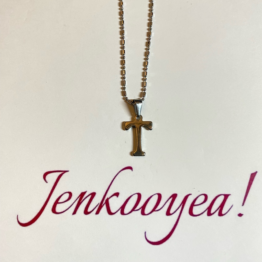 Silver T Necklace